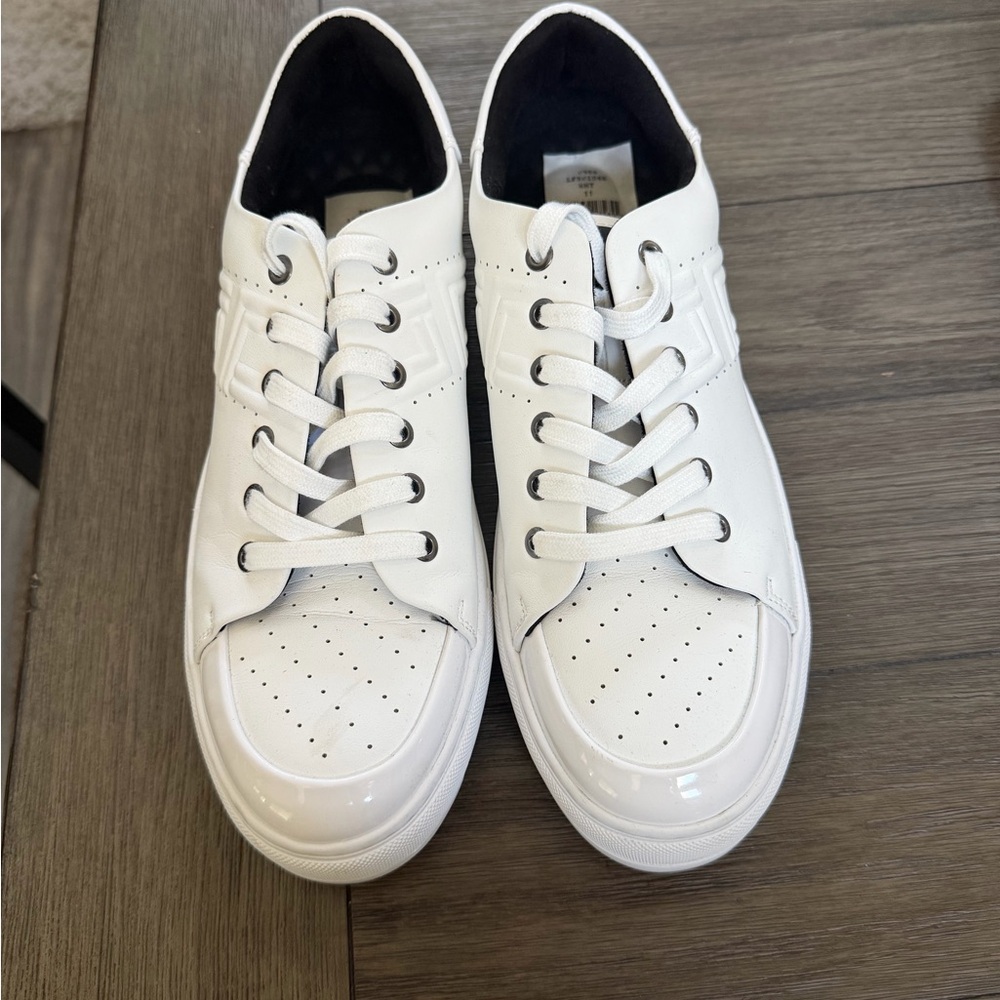 Karl Lagerfeld Debossed Logo White Men's Sneakers